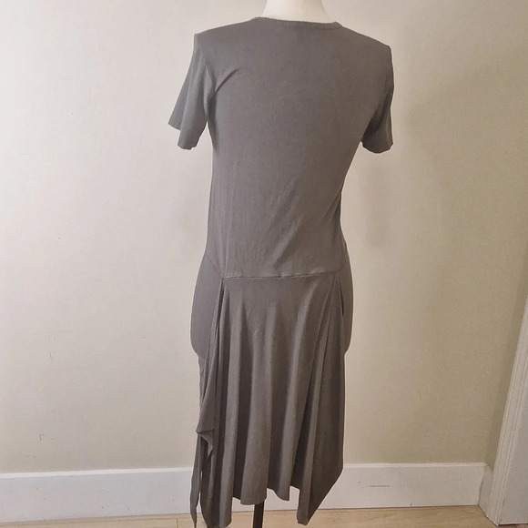 Aritziz Wilfred Free Blair Olive wrap tee shirt dress SZ S - Picture 11 of 13